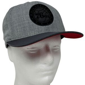 Philadelphia 76ers Hat Baseball Cap Mitchell & Ness Basketball NBA Snapback Gray